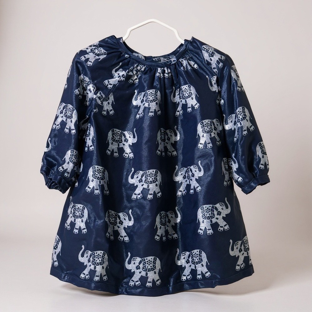 peek little peanut‎ velvet elephant dress XXS / 6-12M NWT